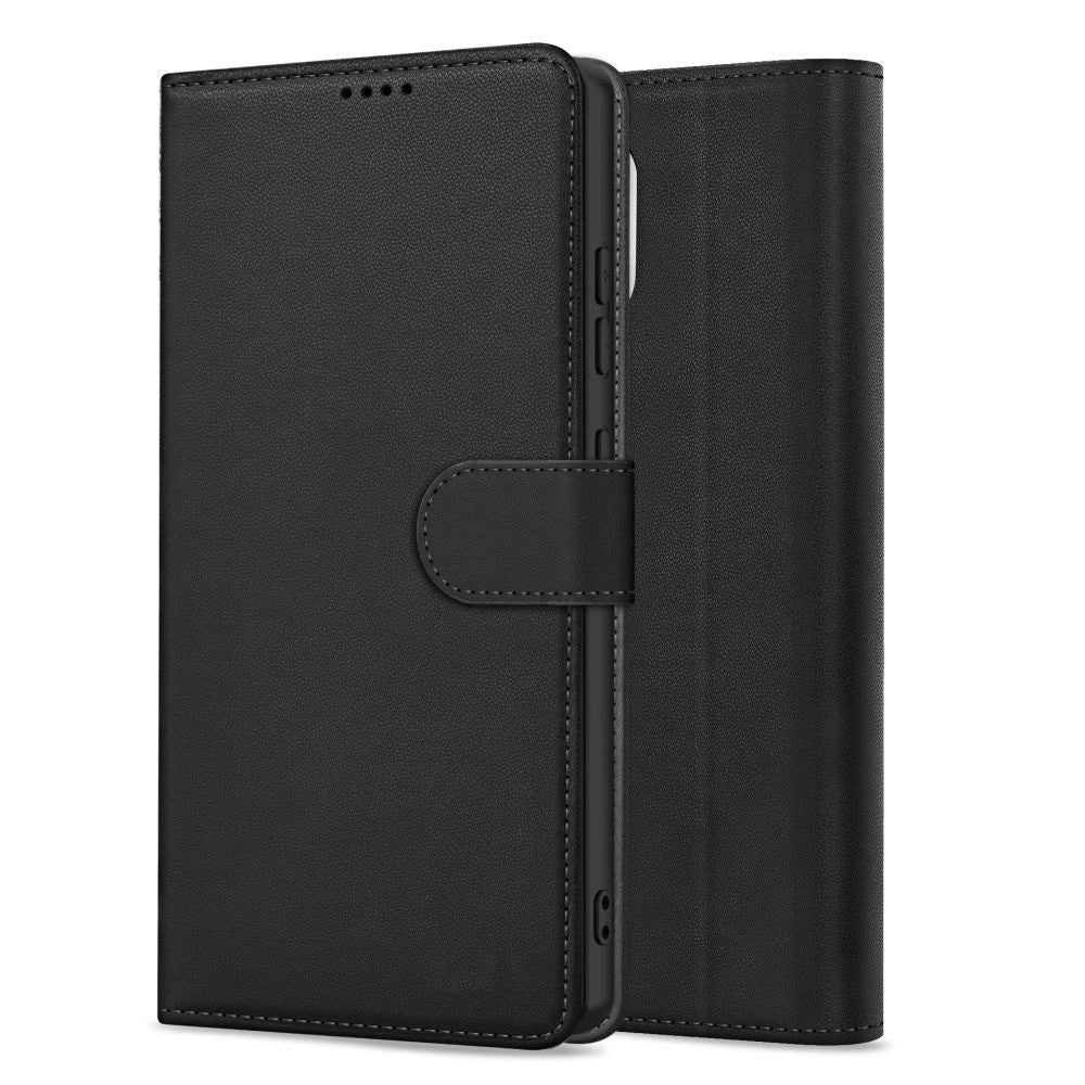 Dėklas Fancy Wallet Apple iPhone 13/14 juodas