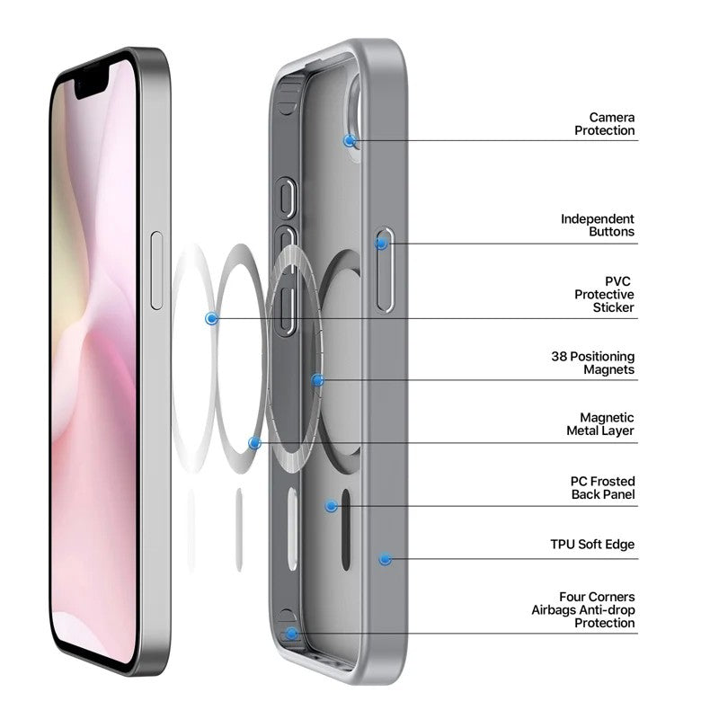 Dėklas Dux Ducis Yind Apple iPhone 16e pilkas