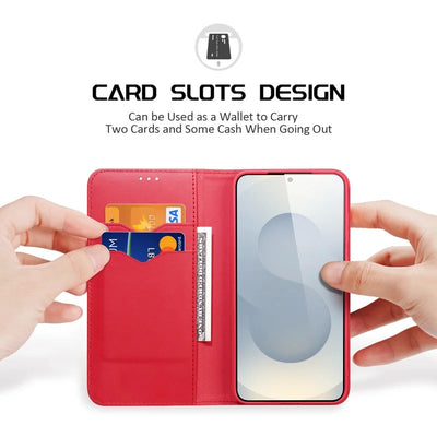 Dėklas Dux Ducis Hivo skirtas Samsung S937 S25 Edge raudonas