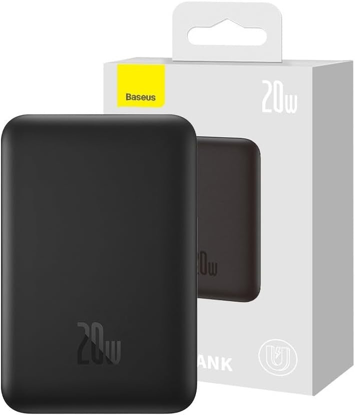 Išorinė baterija Power Bank Baseus Magnetic Mini Air 20W 10000mAh juoda P10059001113-00