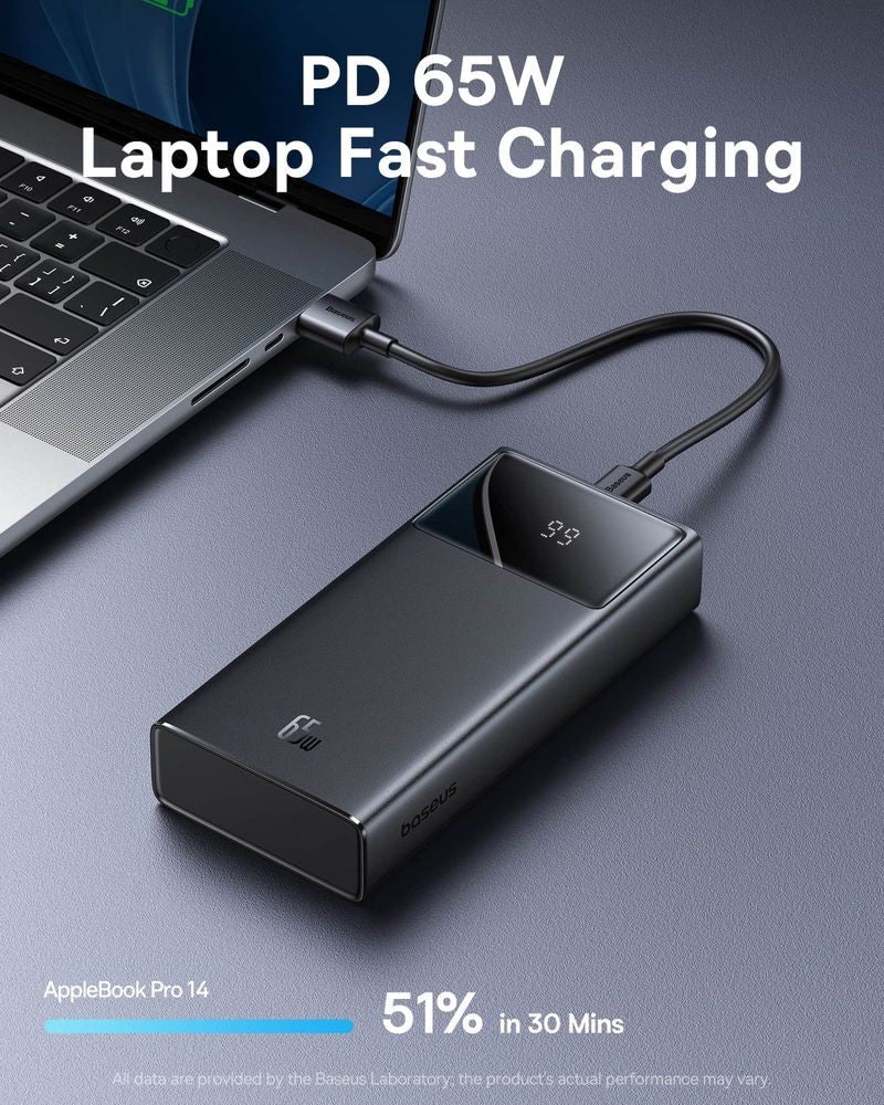 Išorinė baterija Power Bank Baseus StarLord 65W 20000mAh juoda P10022906113-00