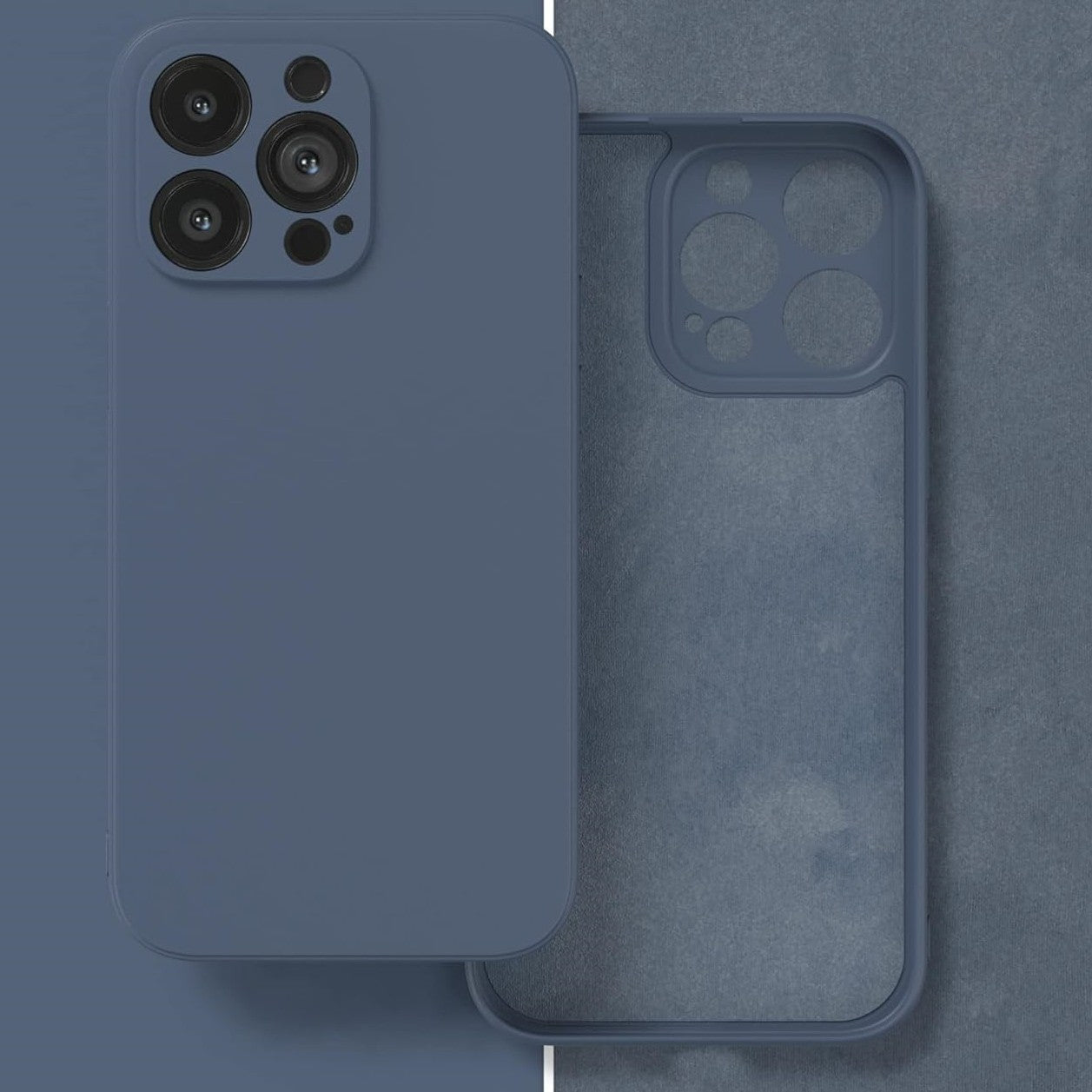 Dėklas Liquid Silicone 1.5mm Xiaomi Redmi A5/Poco C71 (171,7x77,8x8,26) tamsiai mėlynas