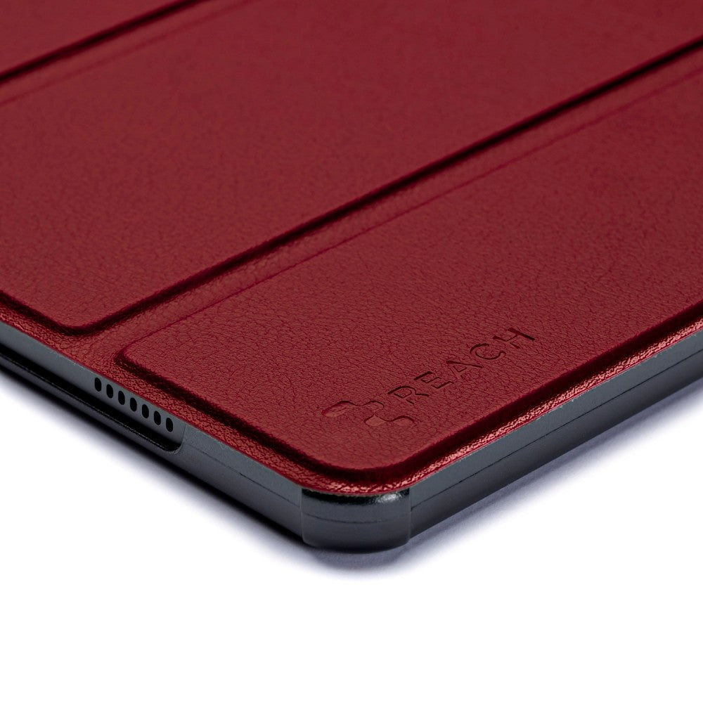 Dėklas Reach Smart Leather Xiaomi Redmi Pad 2 11.0 tamsiai raudonas