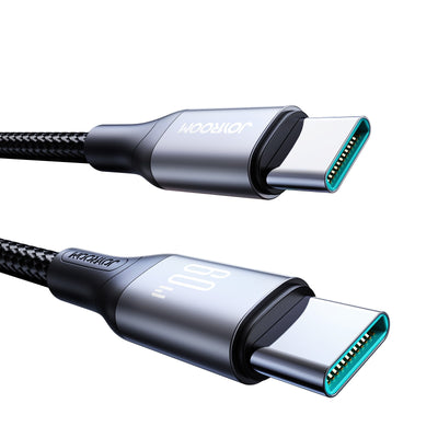 USB kabelis Joyroom S-A28 USB-C to USB-C 60W 1.0m juodas