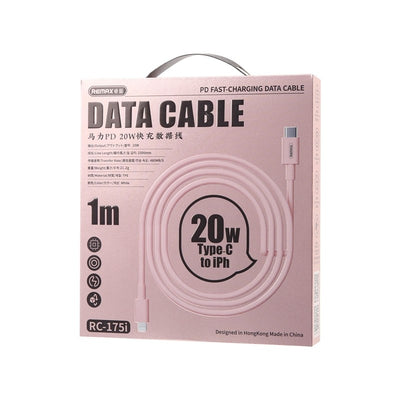 USB kabelis Remax RC-175i USB-C to Lightning 20W 1.0m baltas