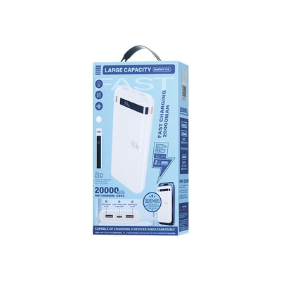 Išorinė baterija Power Bank Remax RPP-72 22.5W 20000mAh juoda