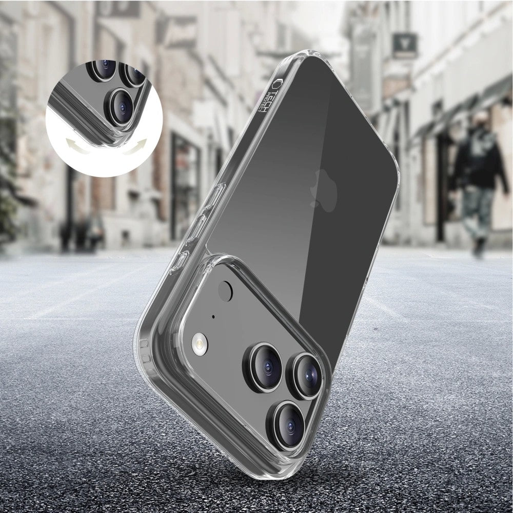 Dėklas Tech-Protect Flexair Hybrid Apple iPhone 17 Pro skaidrus