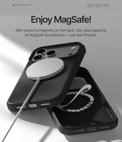 Dėklas Mercury Pure Magsafe Silicon Case Apple iPhone 17 Pro Max/18 Pro Max raudonas