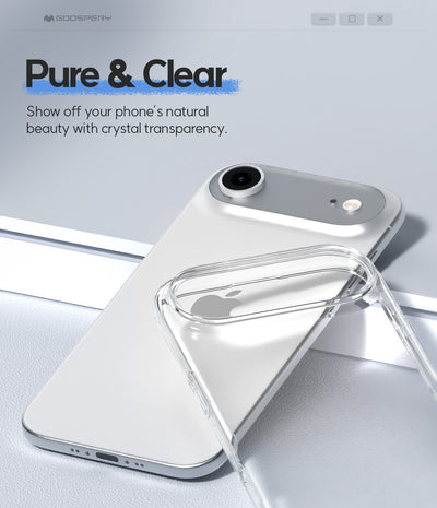 Dėklas Mercury Jelly Clear Apple iPhone 17 Air skaidrus