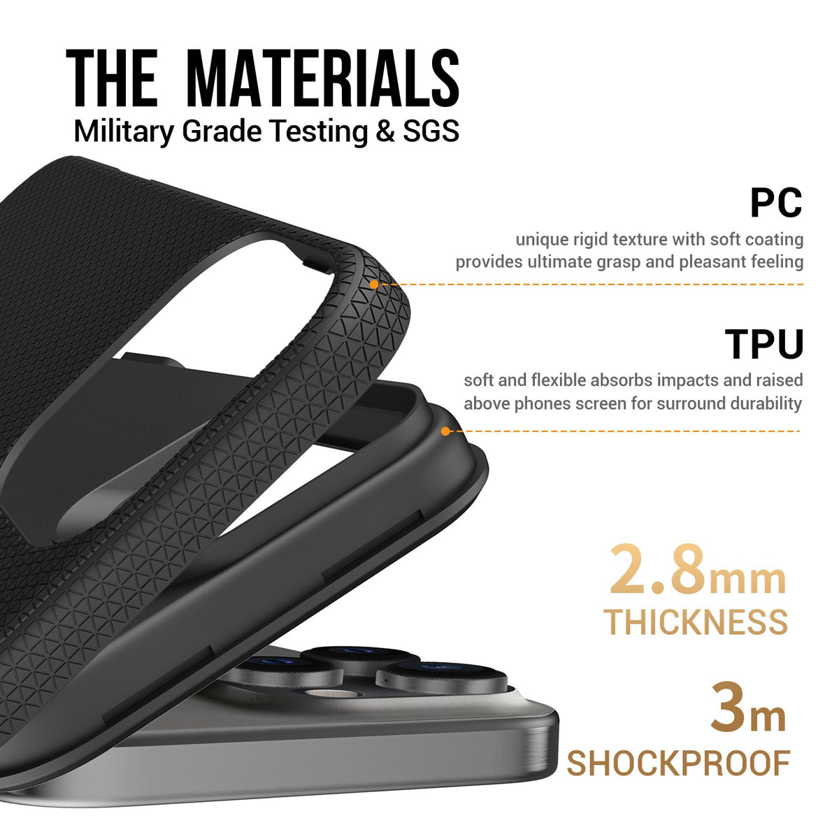 Dėklas Perfectionists Triangle Mag Case Apple iPhone 17 Pro Max/18 Pro Max juodas