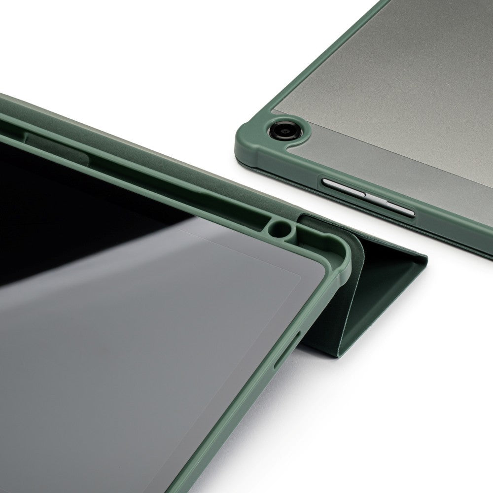 Dėklas Reach Origami Samsung X210/X215/X216 Tab A9 Plus 11.0/X230/X235/X236 Tab A11 Plus 11.0 tamsiai žalias