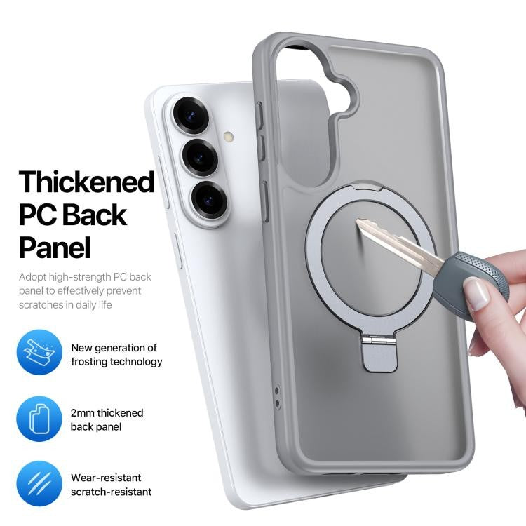 Dėklas Dux Ducis Yind Magnetic Stand Samsung S942 S26 pilkas