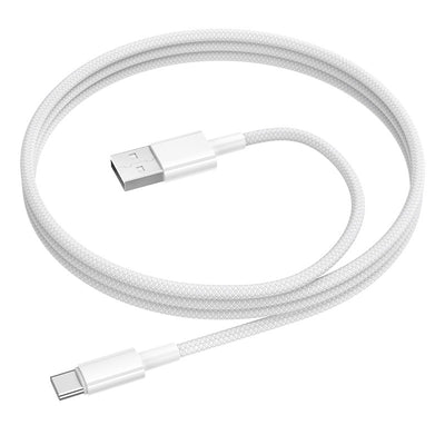 USB kabelis Borofone BX117 USB-A to USB-C 1.0m baltas