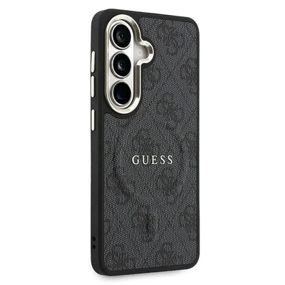 Dėklas Guess PU Leather 4G Gold Frame Magnetic Samsung S942 S26 juodas