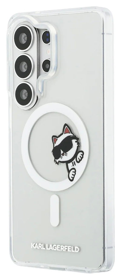 Dėklas Karl Lagerfeld IML Choupette Peekaboo Logo Magnetic Samsung S948 S26 Ultra