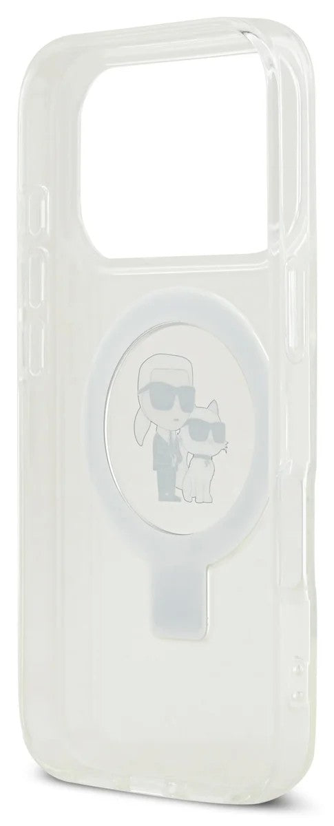Dėklas Karl Lagerfeld Ringstand Karl and Choupette MagSafe Apple iPhone 17 Pro Max