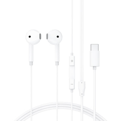 Ausinės Acefast L13 USB-C baltos