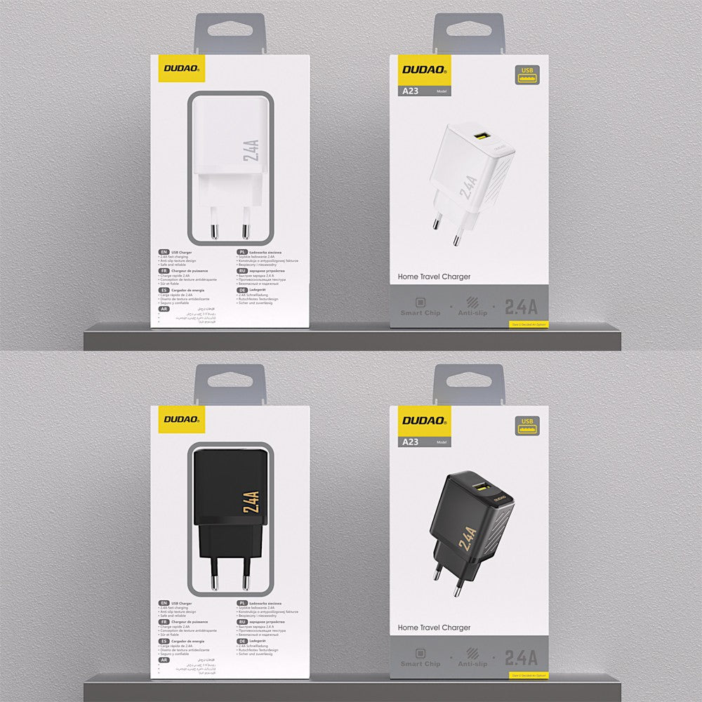 Įkroviklis Dudao A23 12W USB-A juodas