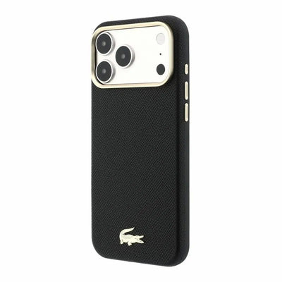 Dėklas Lacoste PU Leather Champs Elysees Gold Logo MagSafe Apple iPhone 18 Pro Max