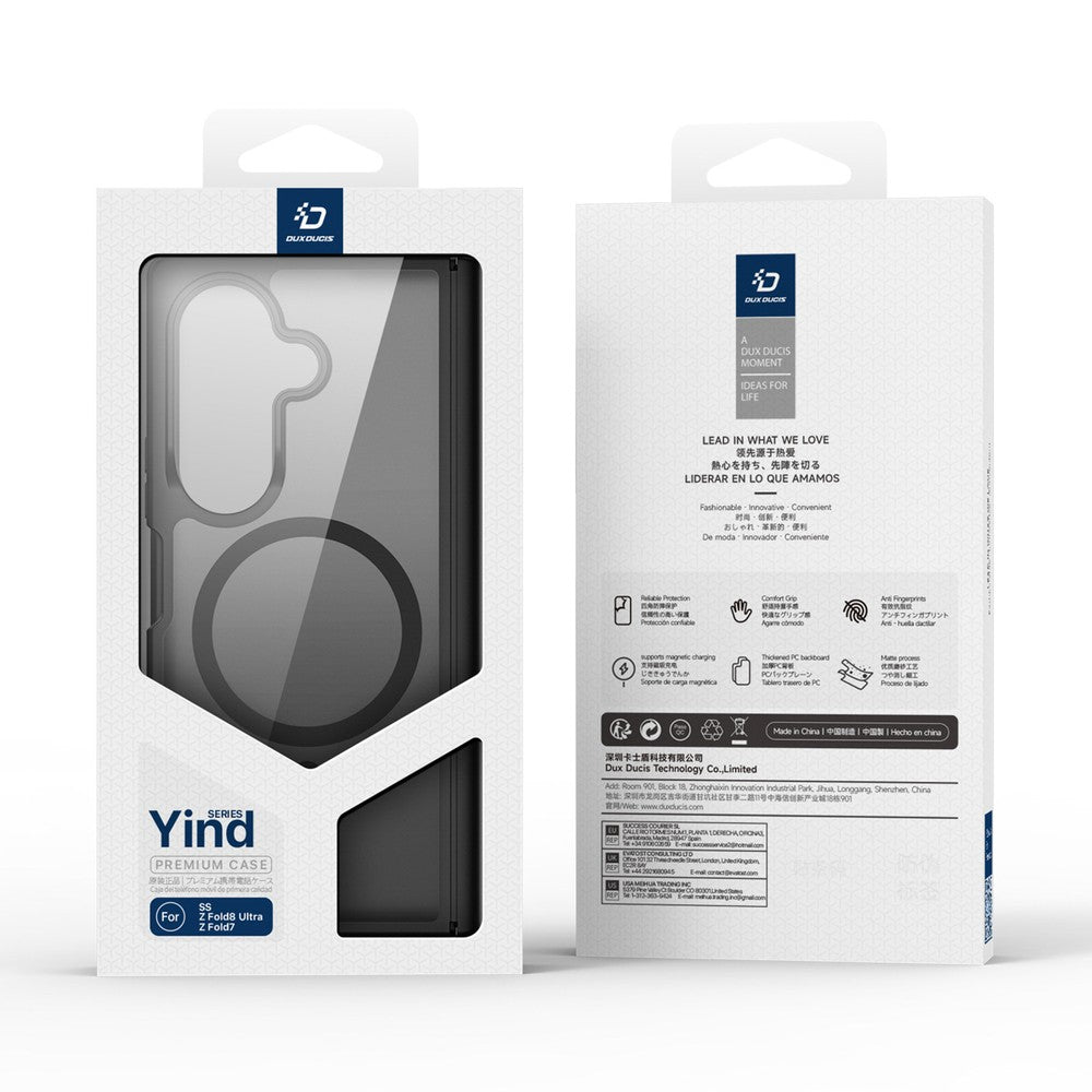Dėklas Dux Ducis Yind MagSafe Samsung F976 Z Fold8 Ultra juodas
