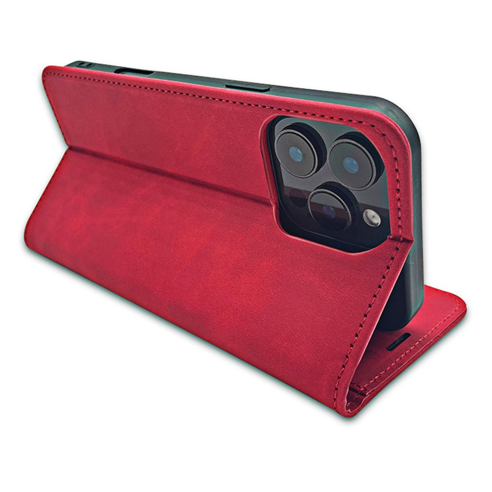 Dėklas Smart Suede Samsung S741 S26 FE raudonas