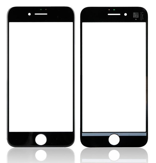 LCD stikliukas Apple iPhone 8/SE 2020 su rėmeliu ir OCA juodas V2 ORG