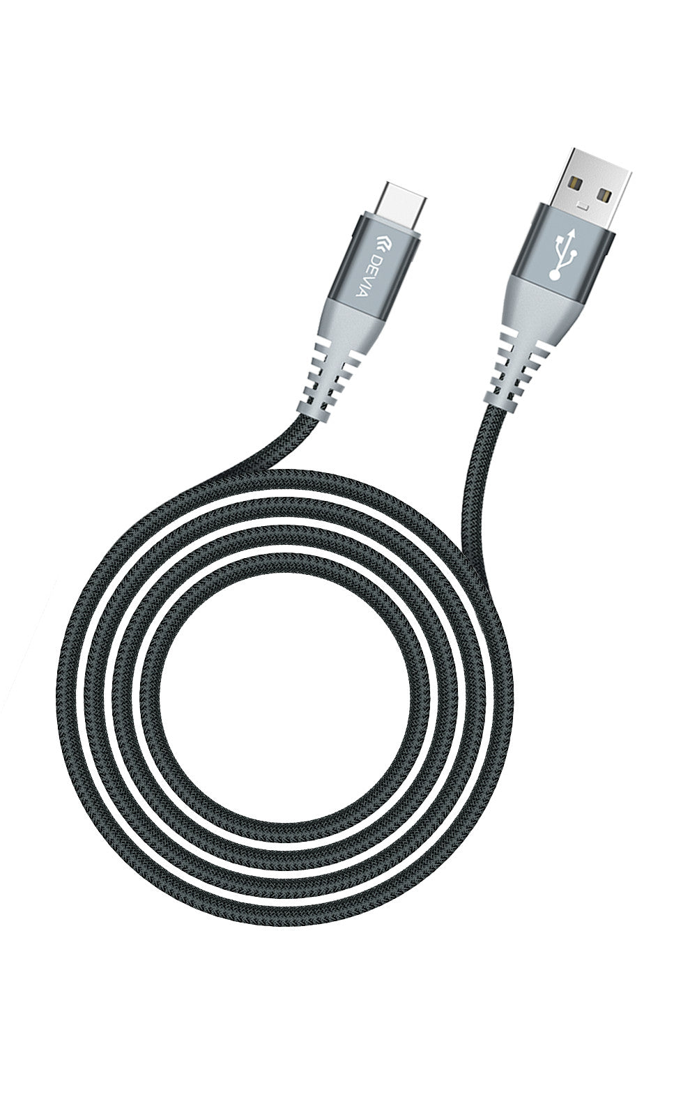 USB kabelis Devia Shark Type-C 1.5m 5A baltas