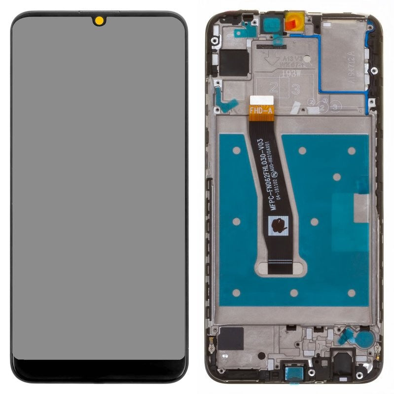 Ekranas Huawei P Smart 2019 su lietimui jautriu stikliuku ir rėmeliu juodas HQ
