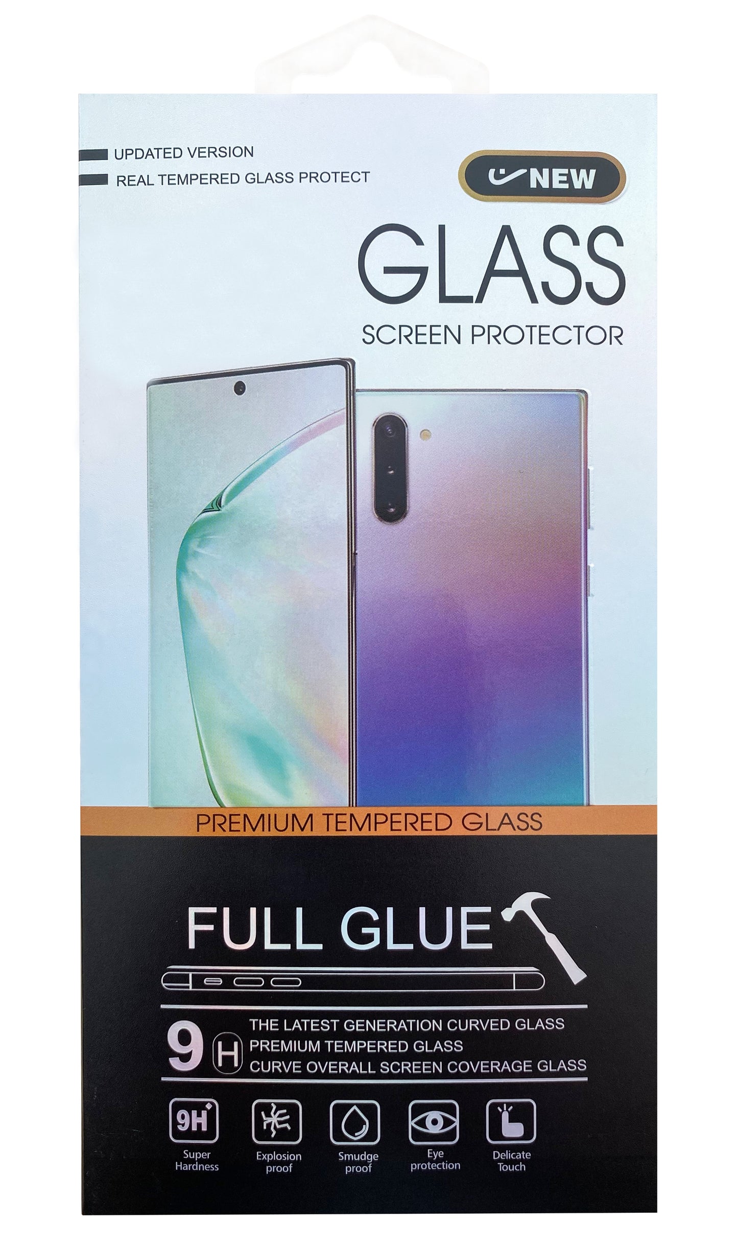 LCD apsauginis stikliukas 5D Cold Carving Huawei P Smart 2021 lenktas juodas