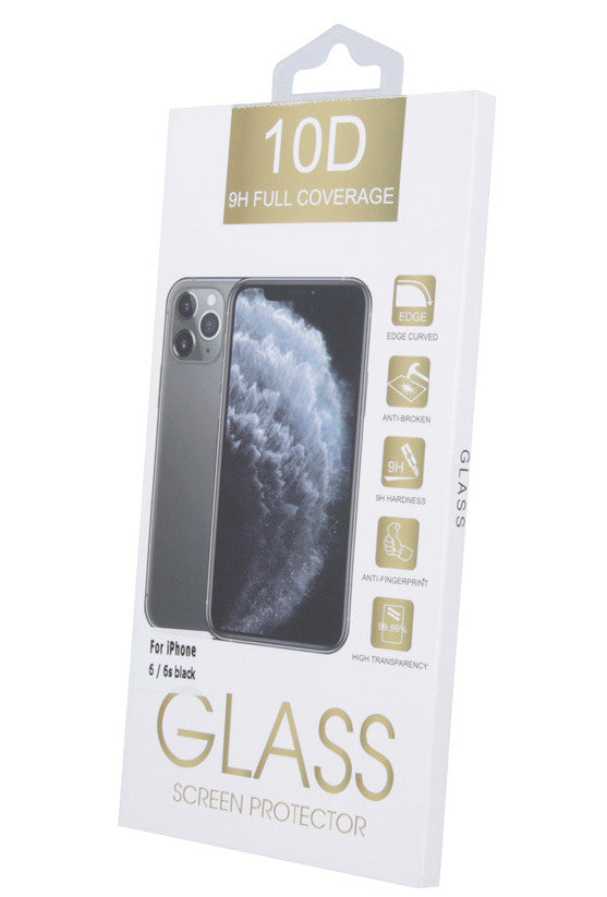 LCD apsauginis stikliukas 10D Full Glue Samsung G990 S21 FE 5G lenktas juodas