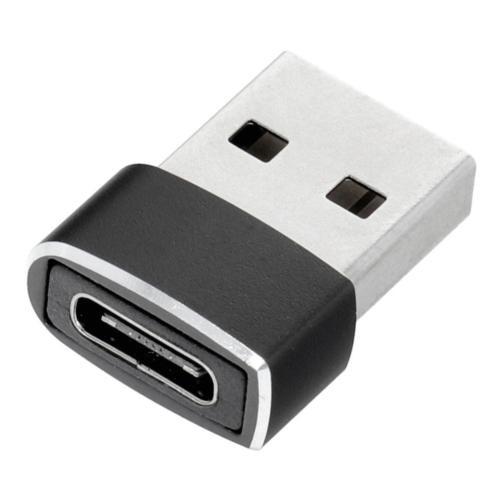 Adapteris iš USB į Type-C (OTG) juodas