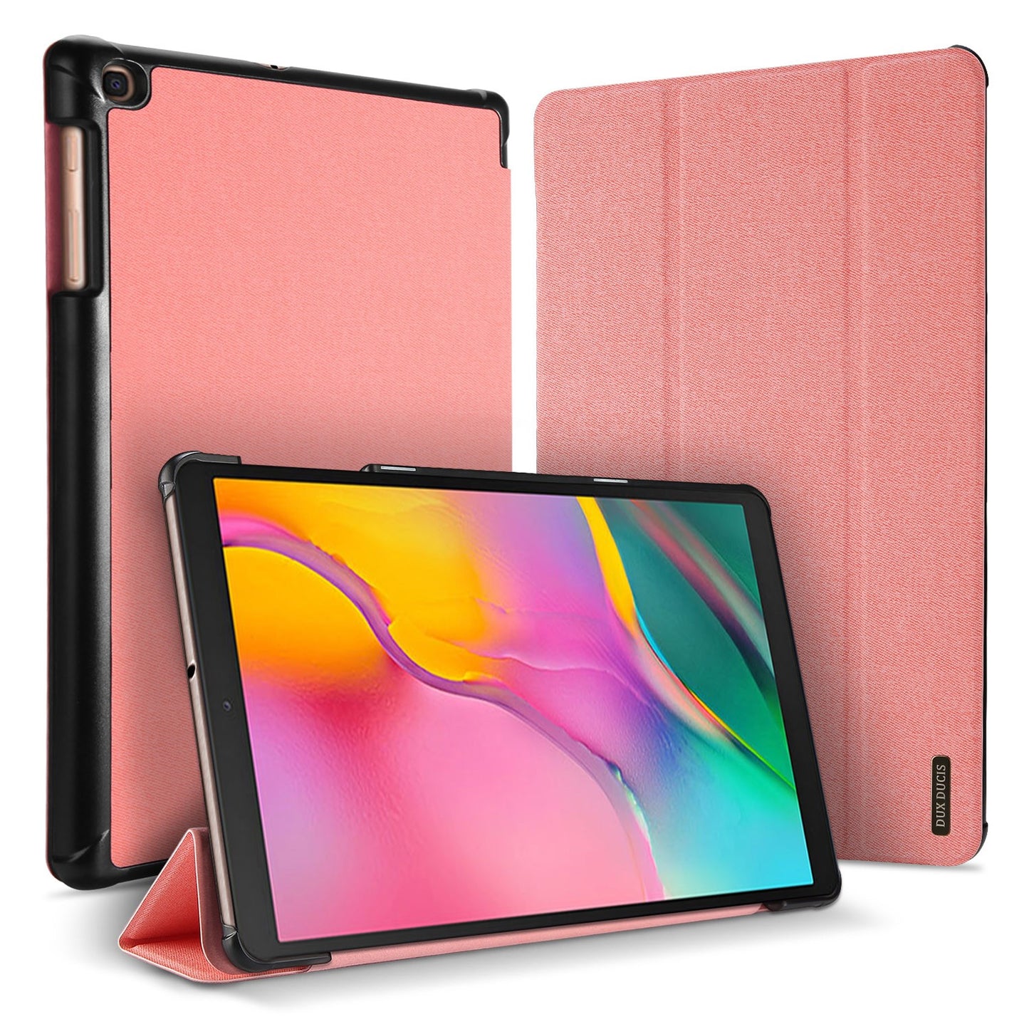 Dėklas Dux Ducis Domo Samsung X200/X205 Tab A8 10.5 2021 rožinis