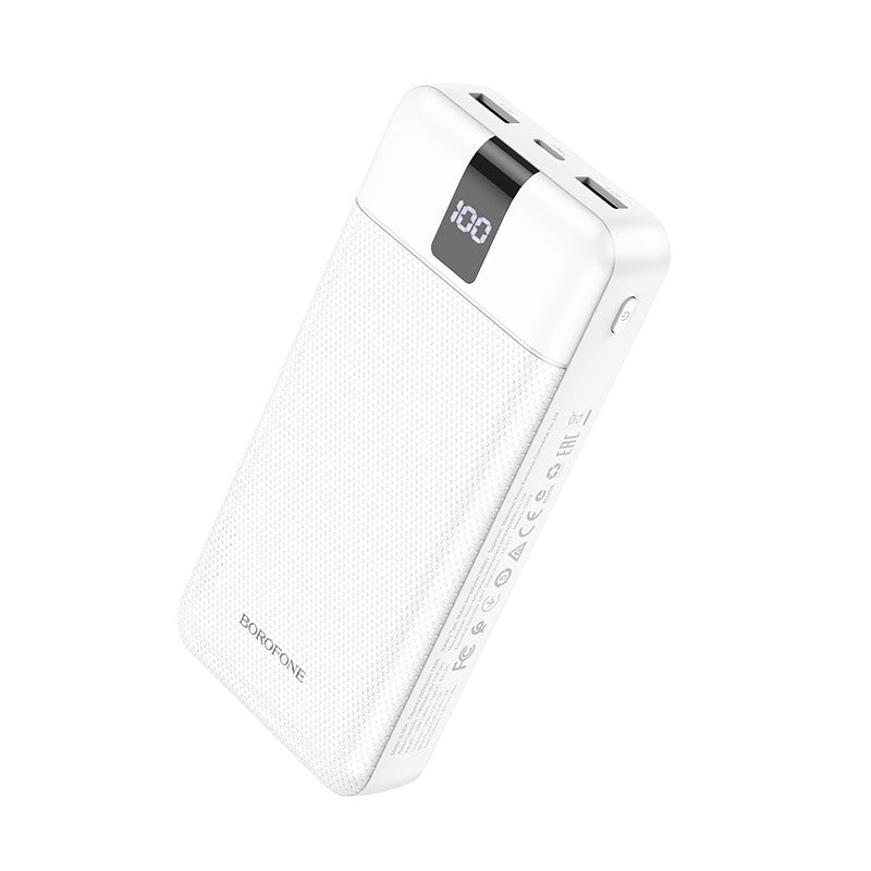 Išorinė baterija Power Bank Borofone BJ20A 5 Output 3 Input 20000mAh balta