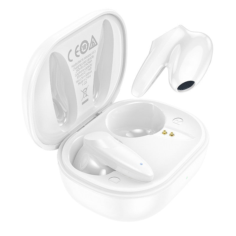Belaidės ausinės Borofone BW18 Initial Sound TWS baltos