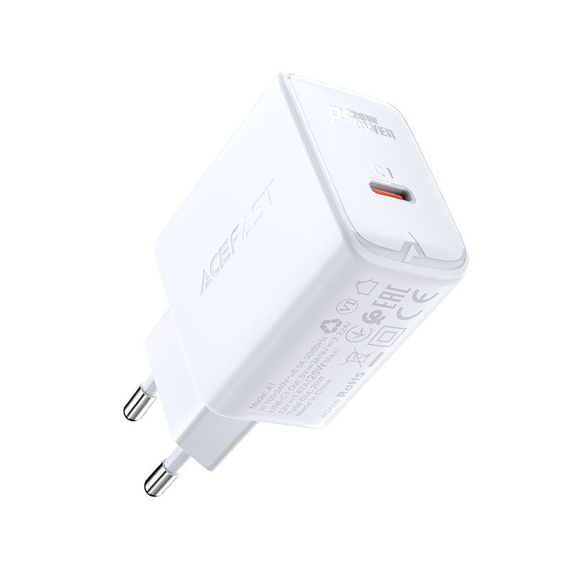 Įkroviklis Acefast A1 PD20W USB-C baltas