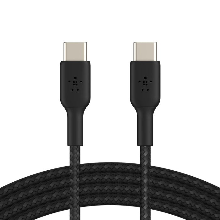USB kabelis Belkin Boost Charge Braided USB-C to USB-C 1.0m juodas