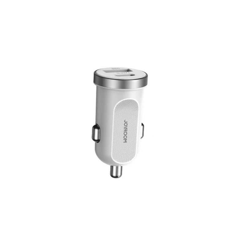 Automobilinis įkroviklis Joyroom C-A08 USB/Type-C 30W baltas