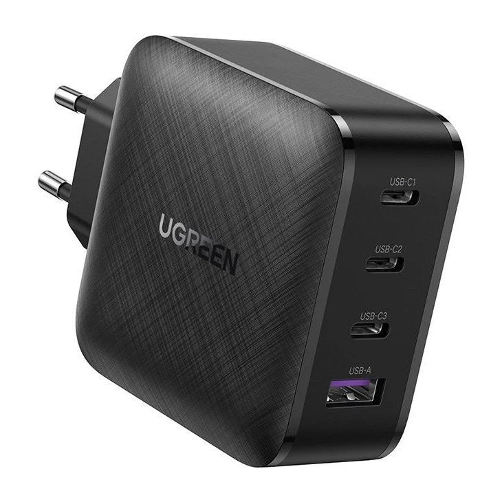 Įkroviklis Ugreen CD224 GaN 3xUSB-C/USB-A 65W juodas