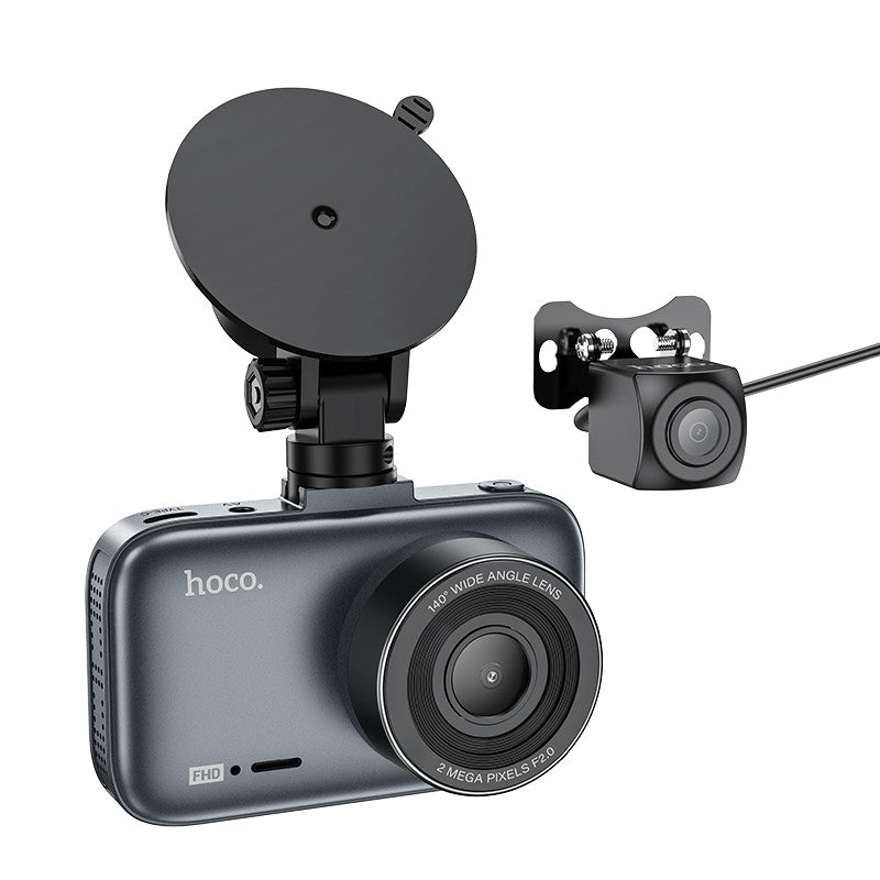 Vaizdo registratorius Hoco DV6 Dual Channel Driving Recorder With Display
