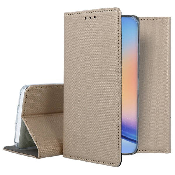 Dėklas Smart Magnet Samsung A556 A55 5G auksinis
