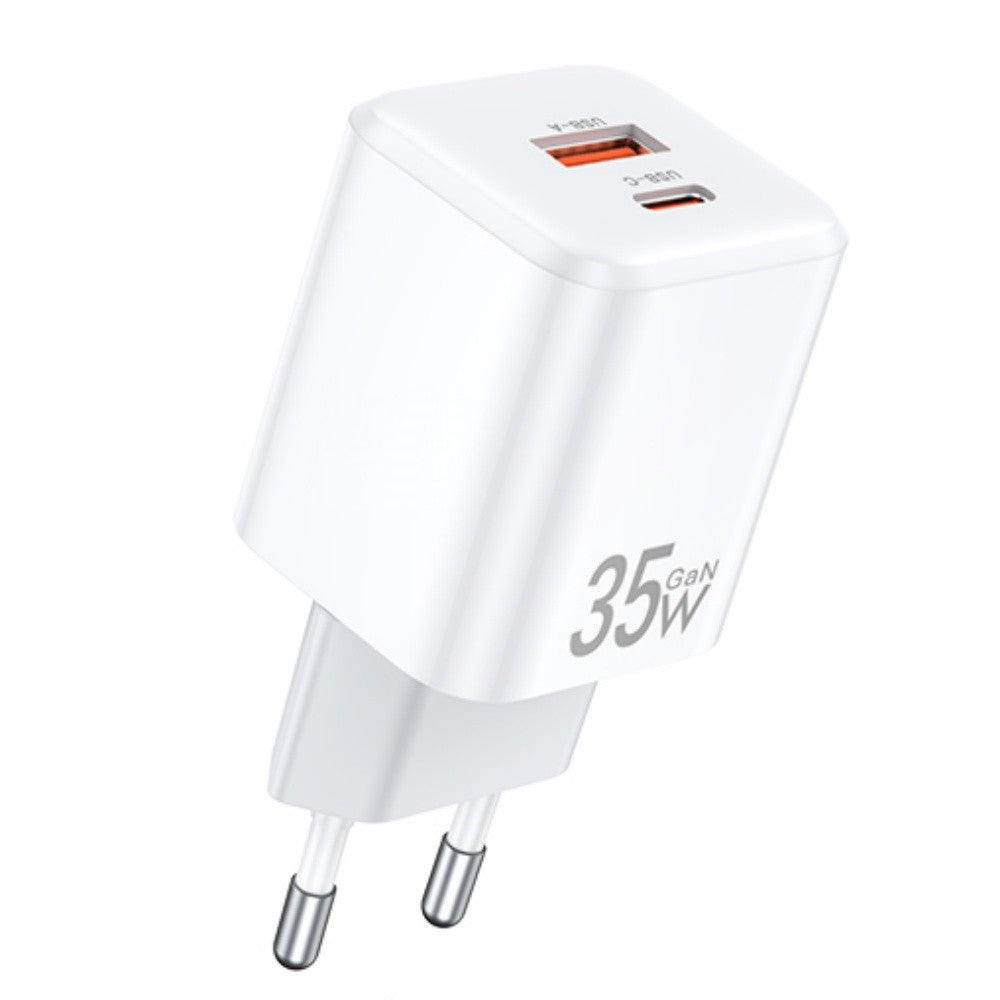 Įkroviklis Awei PD66-EU GaN 35W USB-A/USB-C baltas