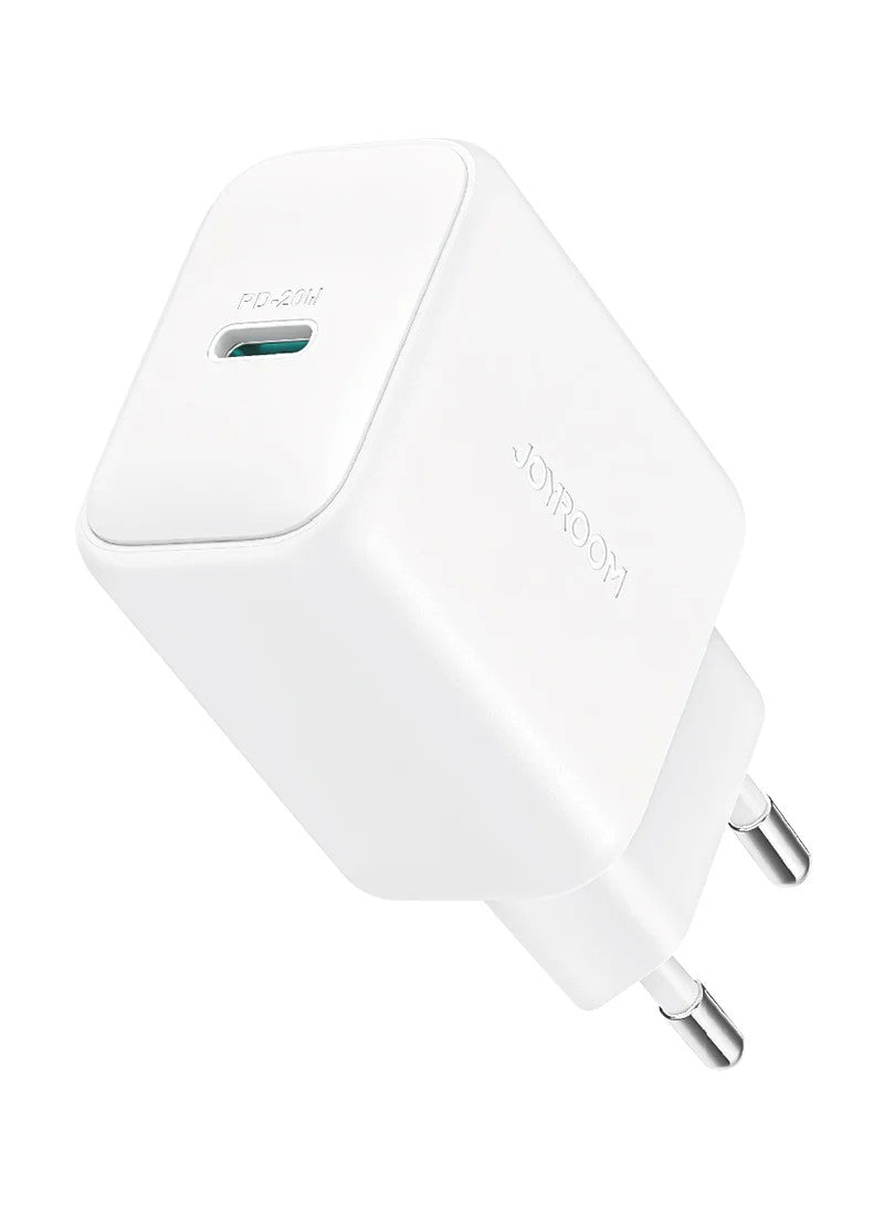 Įkroviklis Joyroom JR-TCF20 USB-C PD20W + USB-C to Lightning cable 1.0m baltas