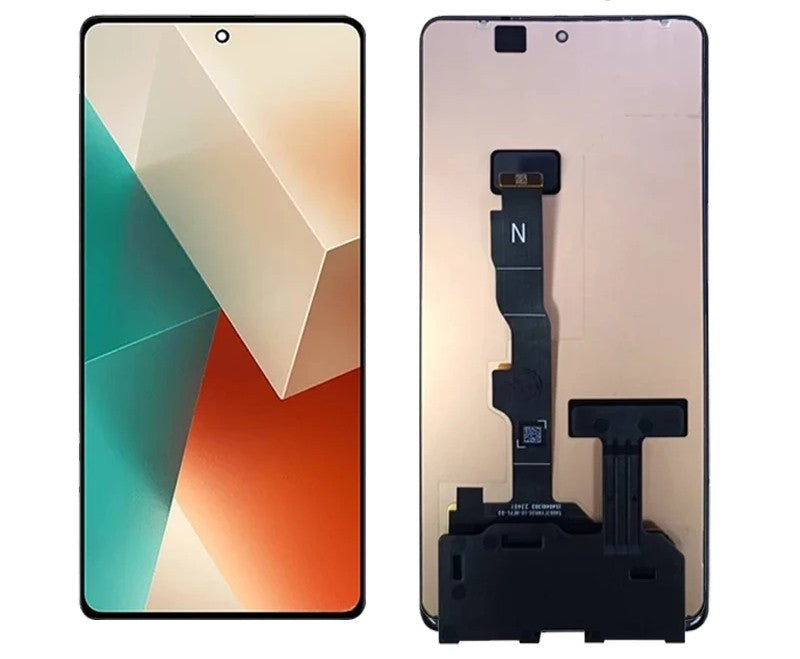 Ekranas Xiaomi Redmi Note 13 5G su lietimui jautriu stikliuku juodas ORG