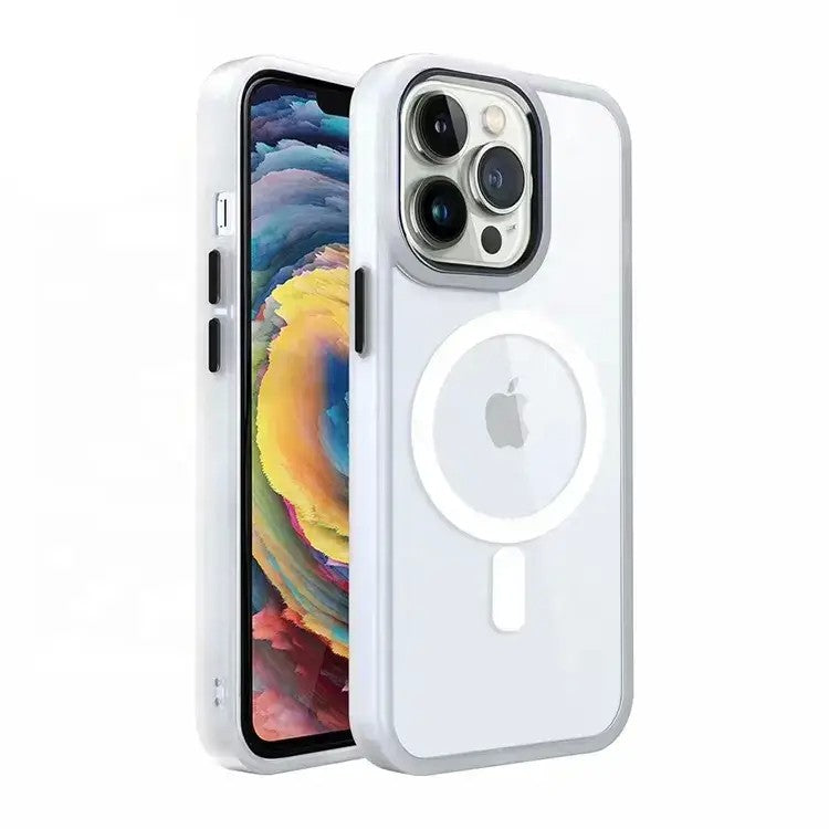 Dėklas Premium Mag Cover Apple iPhone 14 Plus baltas