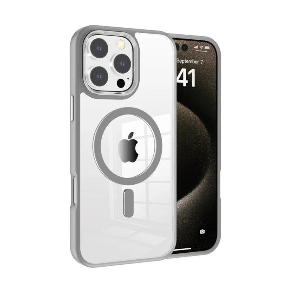 Dėklas Premium Mag Cover Apple iPhone 15 Plus pilkas