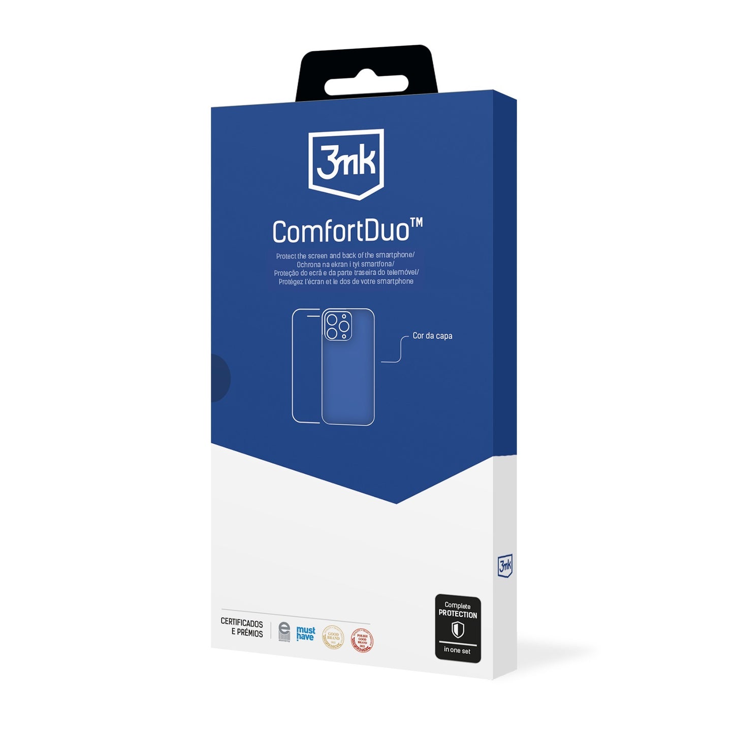Dėklo ir apsauginio stikliuko rinkinys 3mk ComfortDuo Clear Samsung S921 S24