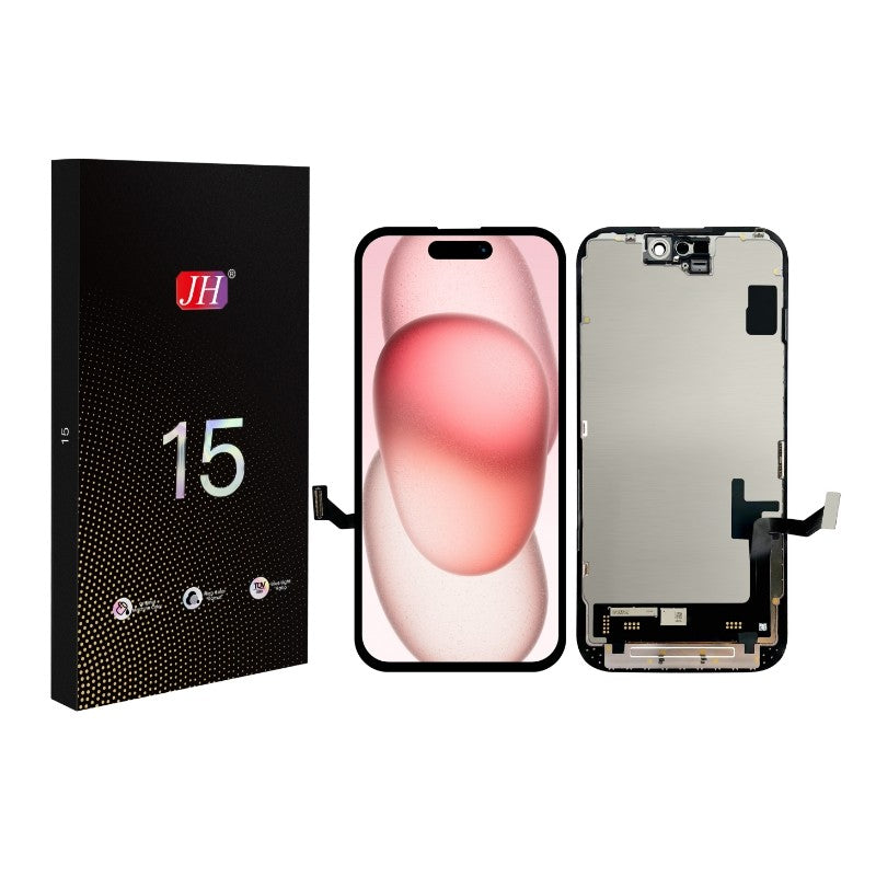Ekranas Apple iPhone 15 su lietimui jautriu stikliuku JH INCELL FHD (removable IC)