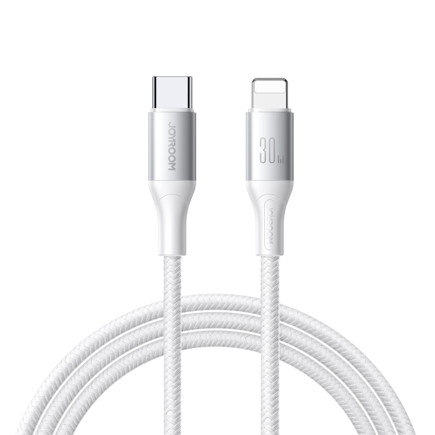USB kabelis Joyroom S-A28 USB-C to Lightning 30W 2.0m baltas