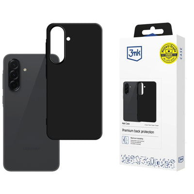 Juodas telefono dėklas ant juodo telefono ir dėžutė su užrašu „Premium back protection“.