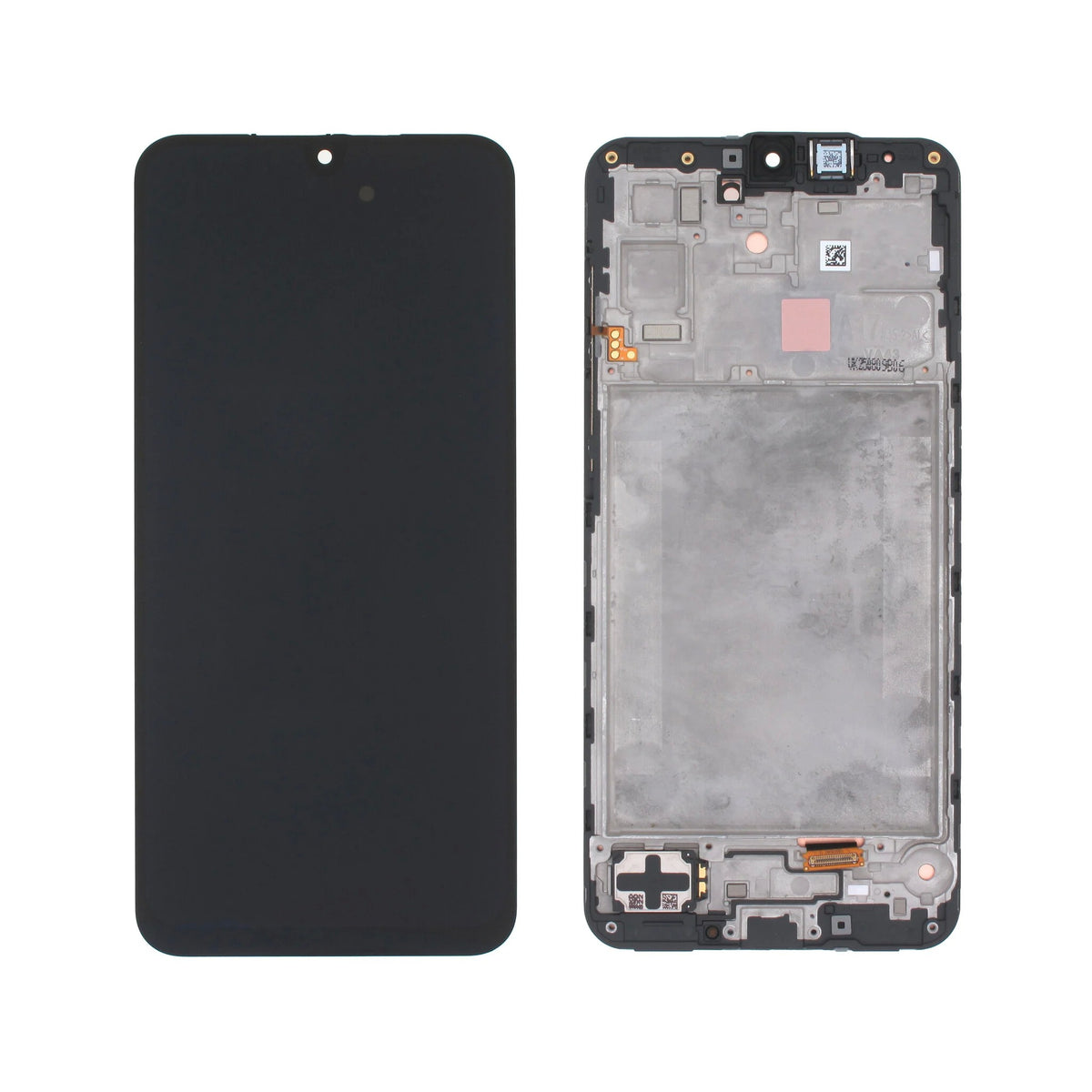 Ekranas Samsung A175 A17 4G su lietimui jautriu stikliuku ir rėmeliu originalus Black (service pack)